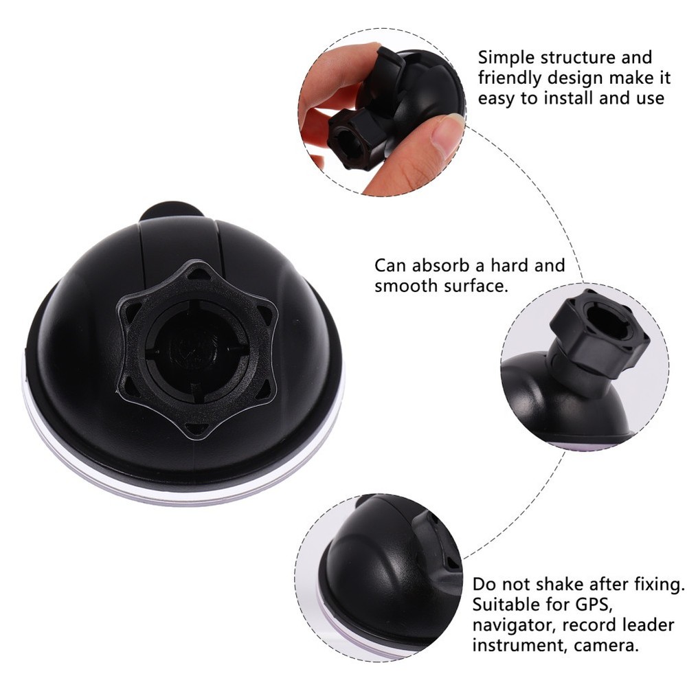 2 Pcs Vehicle Suction Cup Mount Replacement Part Bracket for Dash Cam