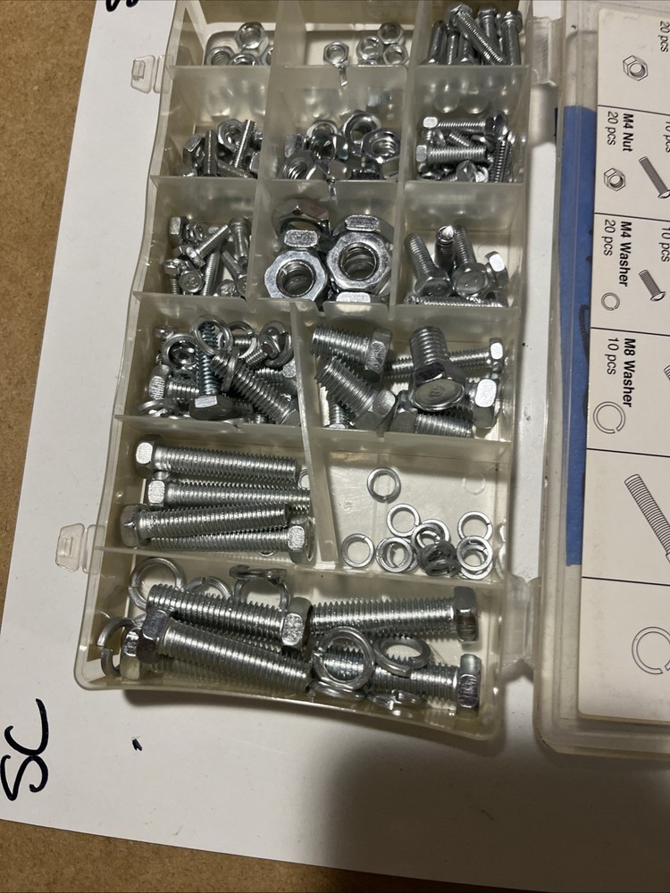 NOS Performance Tool Zinc Nut/Bolt Assortment OEM Replacement Kit