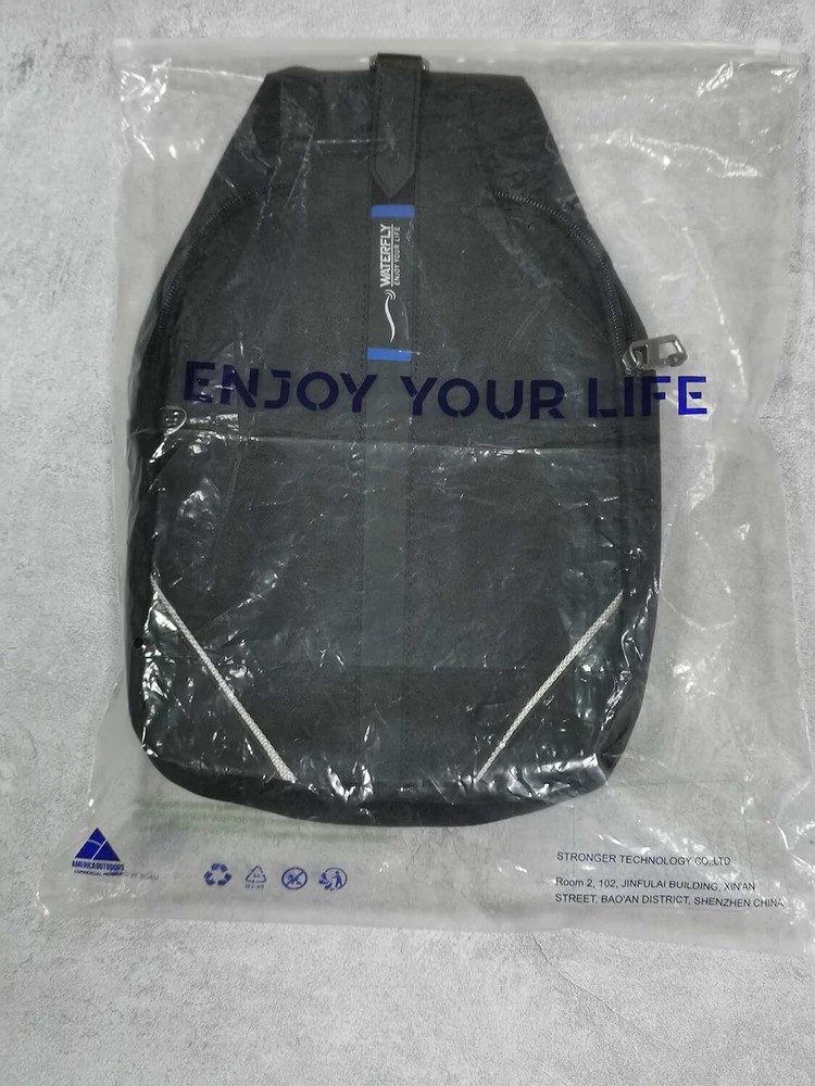WATERFLY Small Crossbody Sling Backpack Anti Theft Medium, Z-black (Medium)