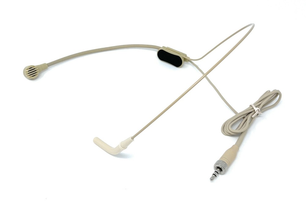 Beige Headset Microphone Mic for Sennheiser Wireless Body-Packs