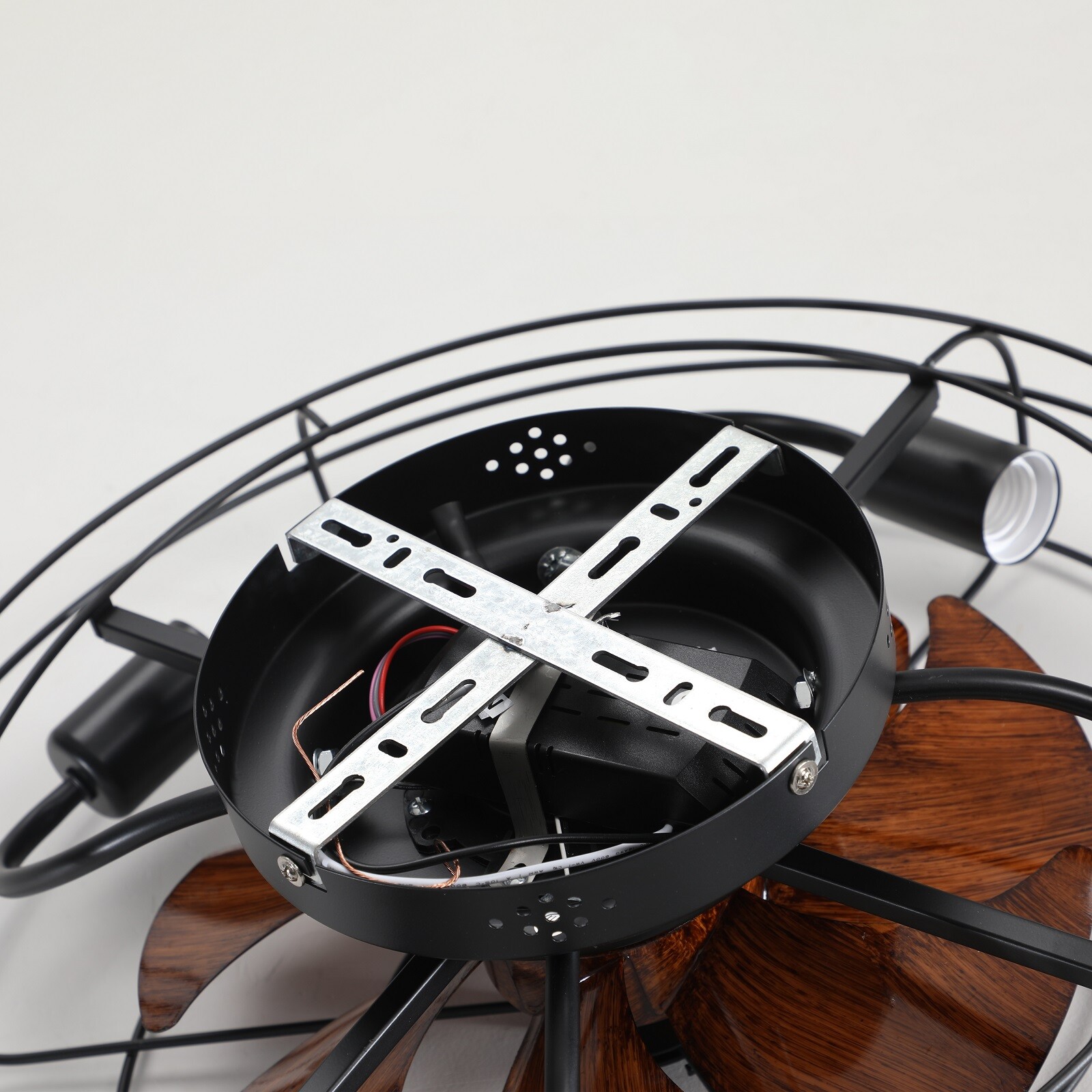 20-inch Farmhouse Ceiling Fan Light Flush Mount with Remote