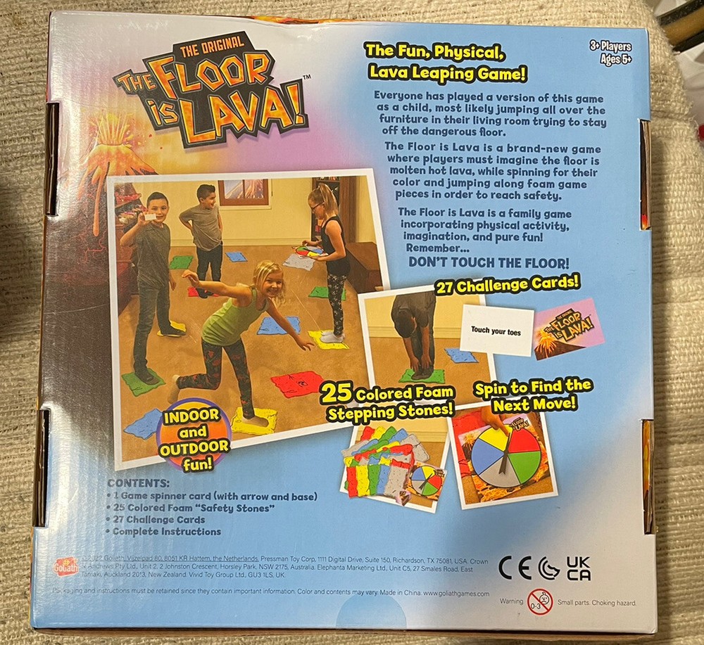 The Floor is Lava Interactive Board Game Ages 5+