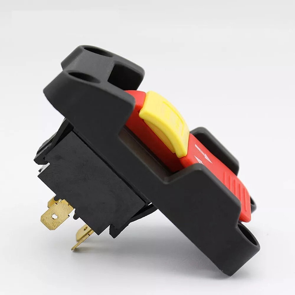 Locking Key Switch 20A DPDT Pushbutton Switch for Table Saws and Routers