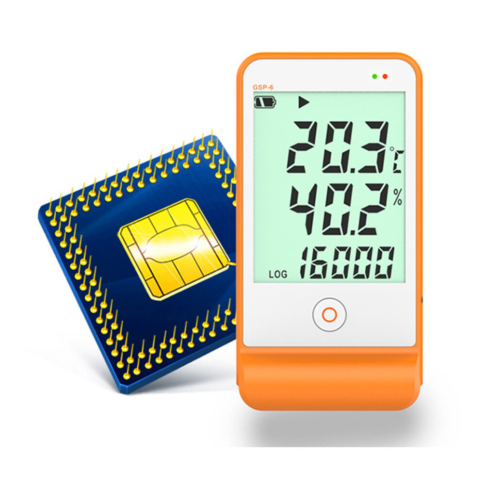 LED Digital Temperature Logger Temperature Hygrometer Data PDF Report Display