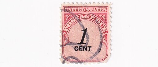 STAMP US SCOTT J89 "Numeral 1" 1 CENT 1959 4th GENERATION USED - T