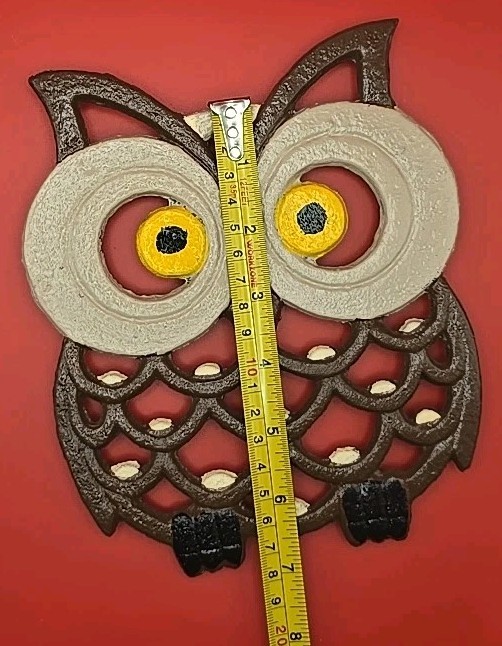 Owl Trivet Handpainted Kitchen Decor