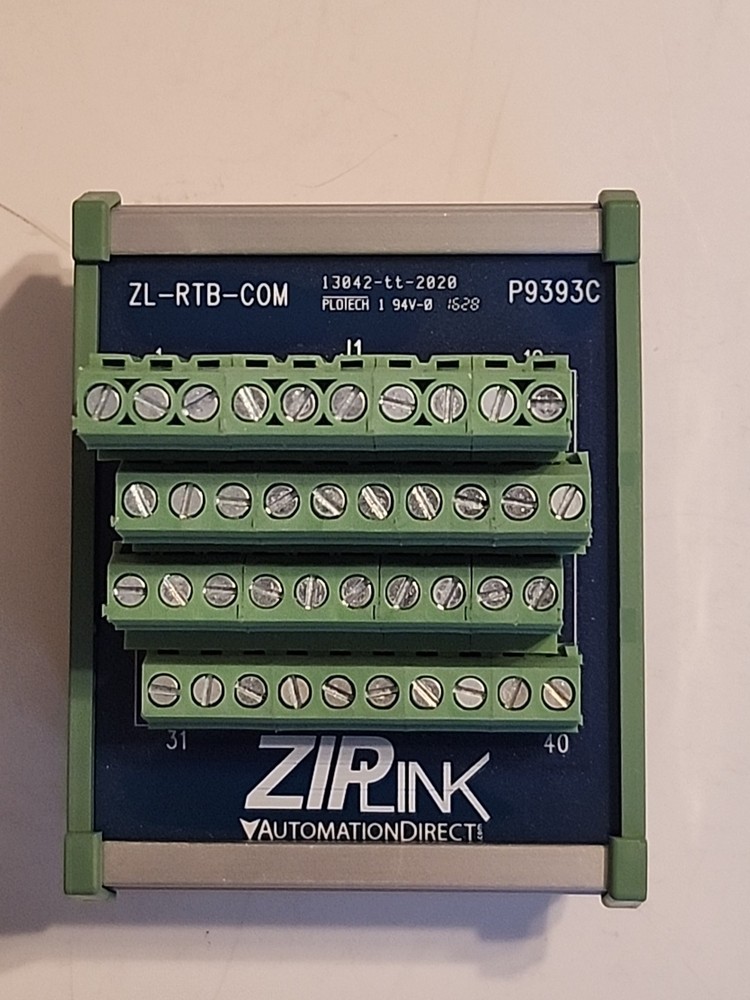 AUTOMATION DIRECT ZL-RTB-COM / ZLRTBCOM, ZIPLink common terminal module, 40-pole