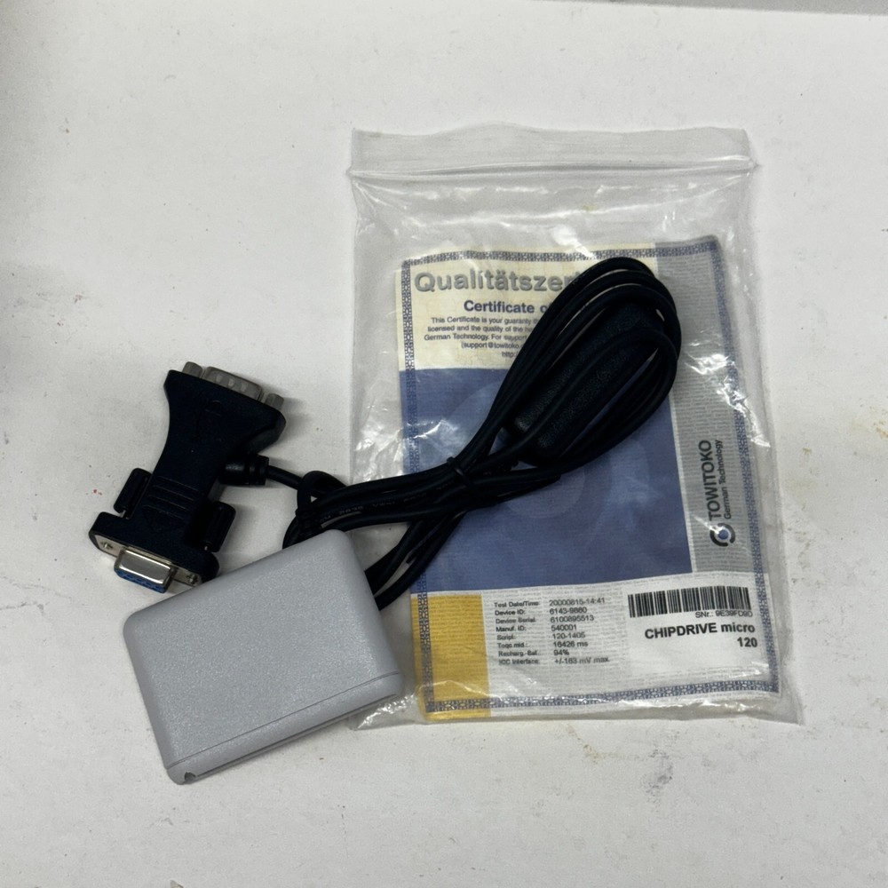 Towitoko CHIPDRIVE SMARTCARD Micro100 Satellite SIM/SAT Micro 100 Serial DB9