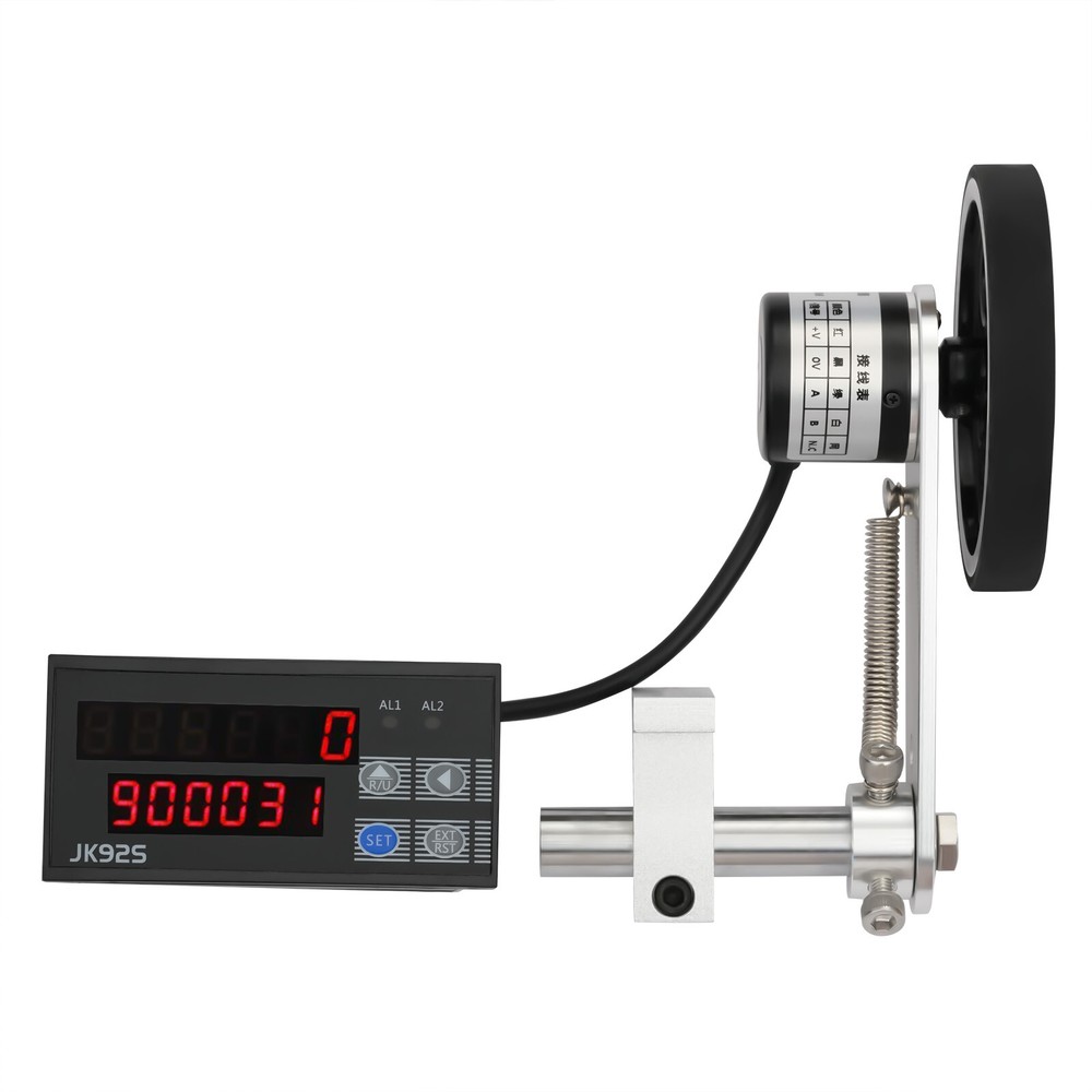 Meter Counter Rotary Encoder Wheel Roll Digital Electronic Length Measure 110v