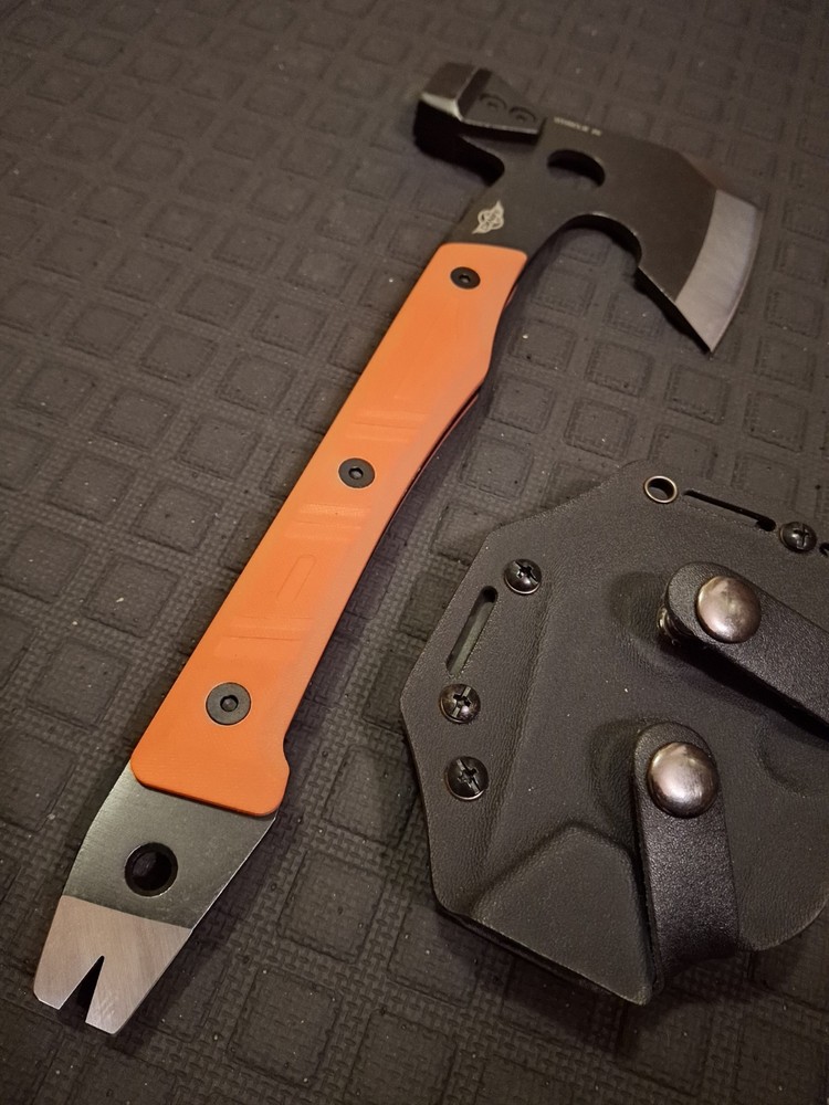 Multi Tool Camp Hatchet, Utility Survival Tool, Axe, Hammer, Crow Bar