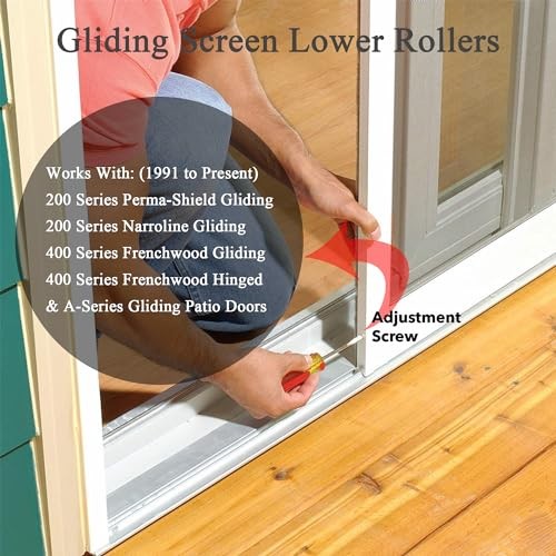 Lower Sliding Screen Door Roller Assembly Fits Andersen 2 Pack Lower Screen