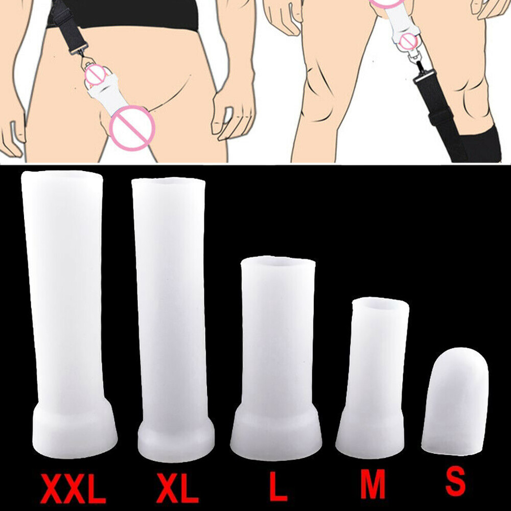 Male Penis-Extender Stretcher Max Vacuum Enhancer Enlarger Silicone Sleeve S-XXL
