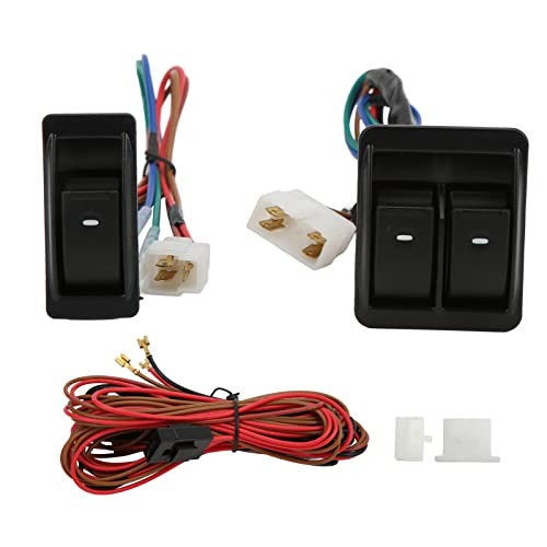 Universal Car Power Window Switch, Easy Install Regulator Kit, 12V Universal