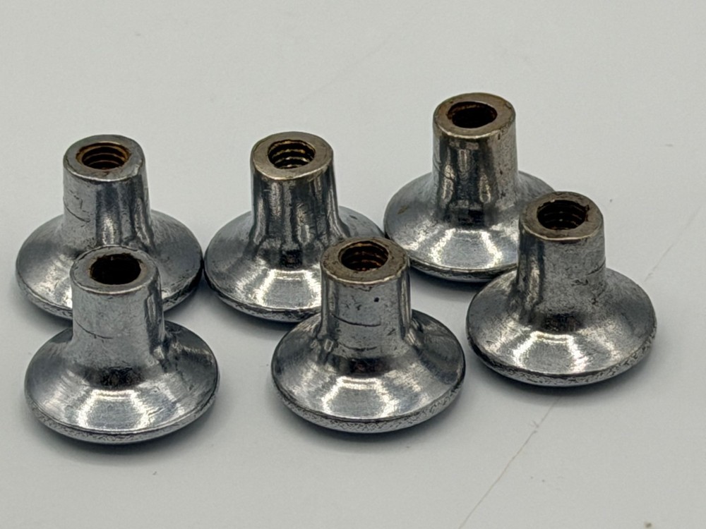 25 MCM/Art Deco Chrome Drawer Cabinet Knobs Pulls Collection From One Kitchen