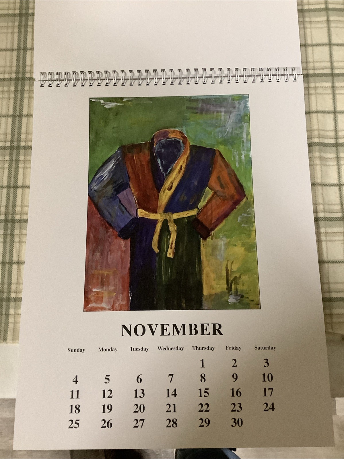 Rare Arnold Schwarzenegger 2007 Holiday Calendar Of His Art W/ Signed Letter