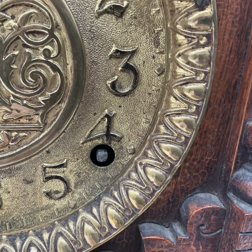 Antique Ingraham Eclipse Cabinet Clock, 1885 Patent Regulator