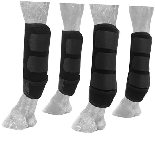 4Pcs Protectores Para Caballos Patas, Horse Leg Wraps Protectores Boots Set