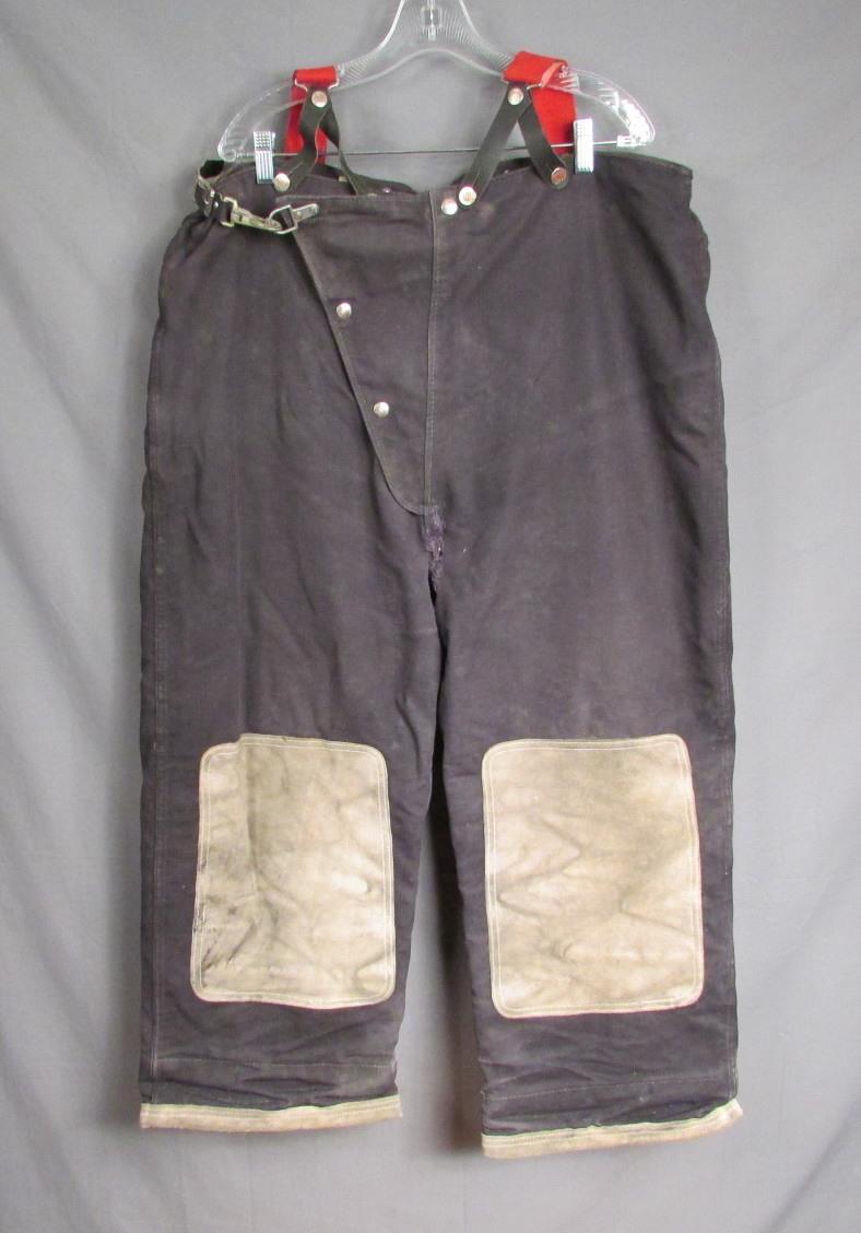 Vintage Globe Mfg. Firefighters Bunker Turnout Gear Pants Suspenders Fireman 40