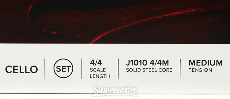 D'Addario J1010 Prelude Cello String Set - 4/4 Size Medium