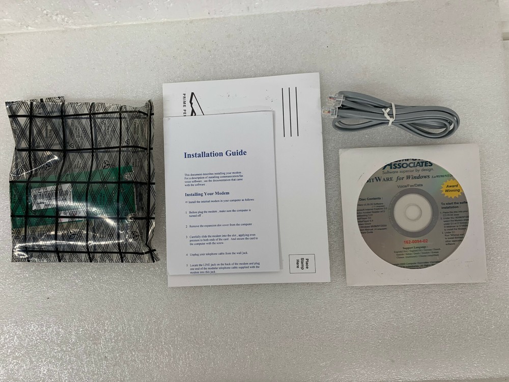 PRIME PERIPHERALS 56k V.90 Modem PCI Internal Faxmodem Model