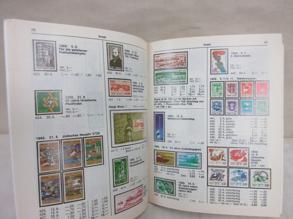 Philex Israel 1999 Farbkatalog German Language Stamp Price List Catalog