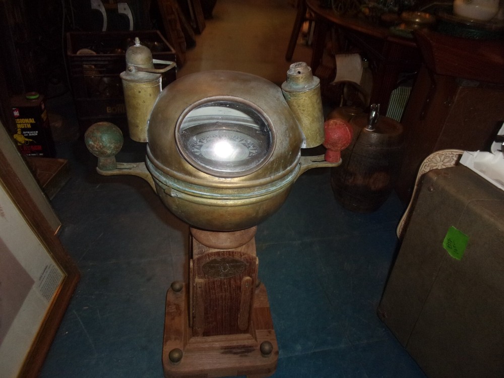 vintage viking binnacle compass