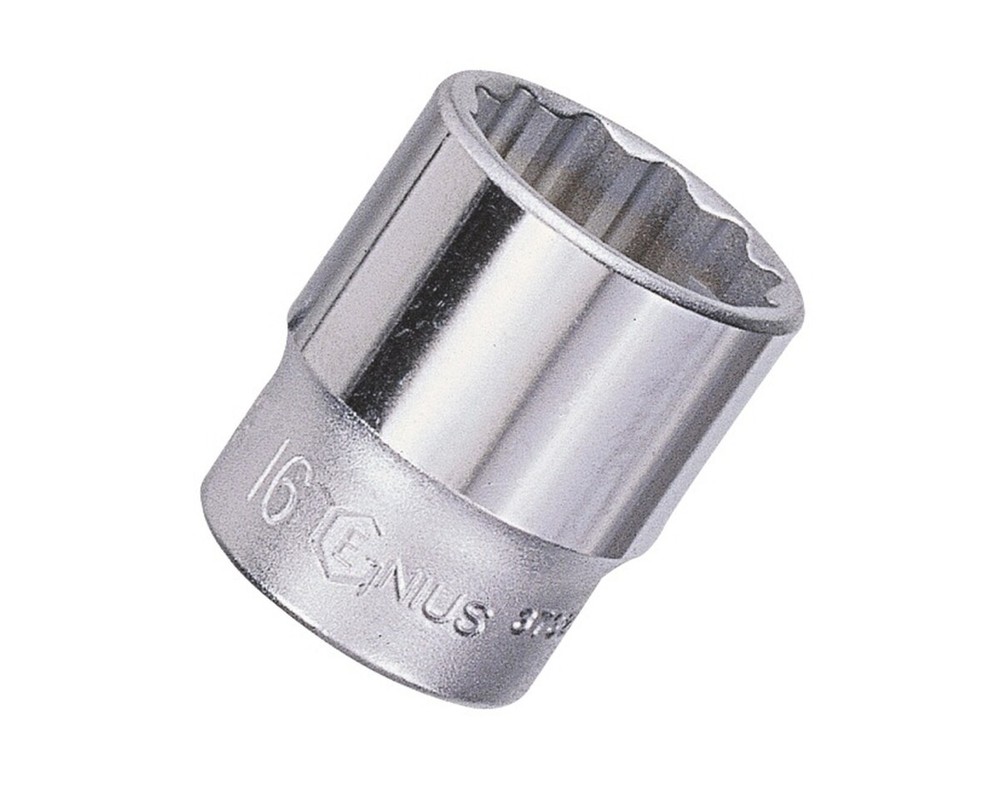 Genius Tools 3/8" Dr. 10mm Hand Socket (12-Point) - 333210