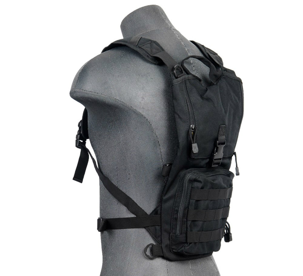 Lancer Tactical 2.5L Hydration Pack Backpack Bladder Storage Pouch Black CA-321B