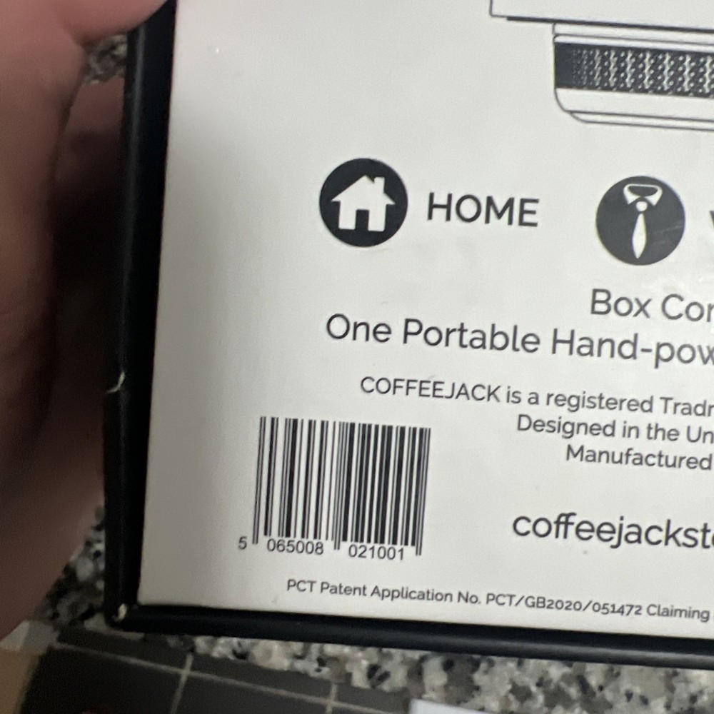 CoffeeJack Coffee Jack Portable Espresso Machine Maker- New ~ Open Box