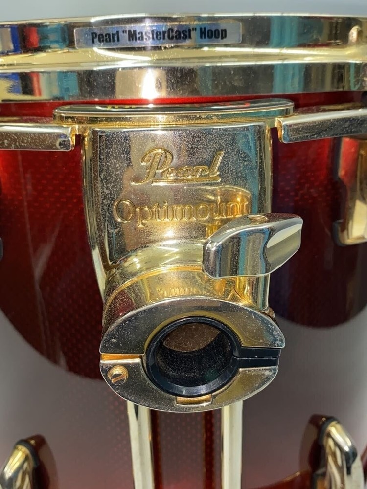 Pearl Carbonply Maple Tom Drum Red 13"