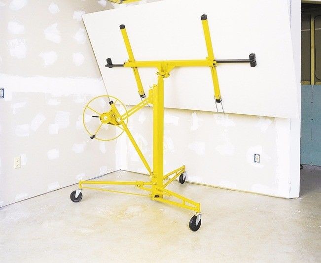 Stark USA 16' ft Drywall Lift Rolling Lift Up Panel Hoist 150Lbs Caster Wheels