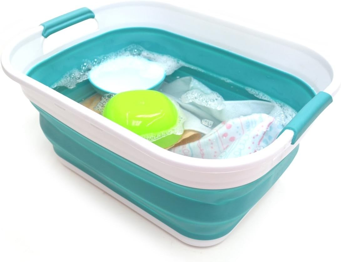 Eco-Friendly 4.6 Gallon Collapsible Washing Tub – Perfect for Pets & Laundry