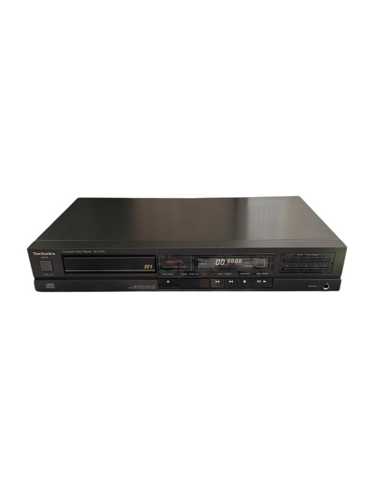 Vintage 1980’s Technics SL-P310 CD Player, Black  - Tested, Working