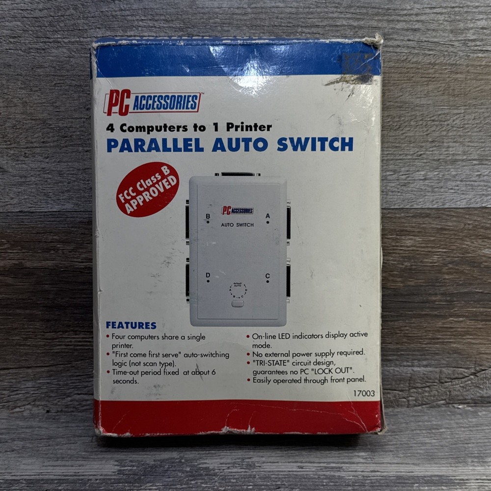 PC Accessories 4 To 1 Bi-Directional Parallel Auto Switch 17003