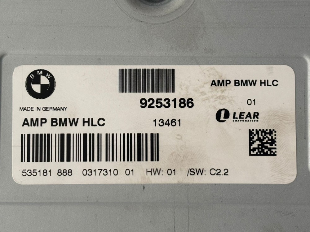 2009-2015 BMW X1 E84 LEAR Audio AMPLIFIER 9253186 OEM