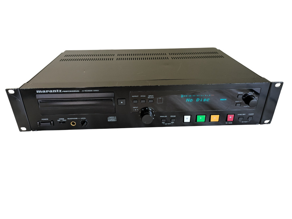 Marantz CDR633 Professional Rackmount Slot Loading CD Player Recorder Needs Cord