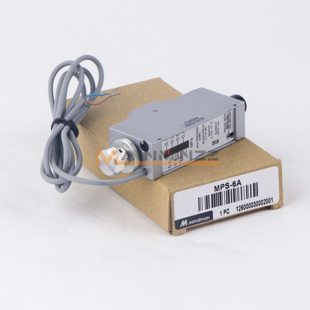 ONE New Mindman MPS-6A 5-110VAC/DC 100mA Pressure Switch