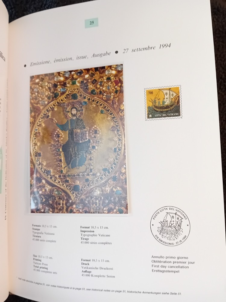 2 Vatican year books 1994 & 1995 100% complete & MNH