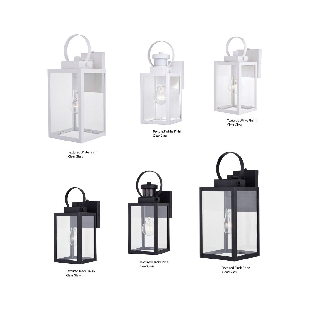 Medinah 1-Light Outdoor Motion Sensor in Transitional and Rectangular Style