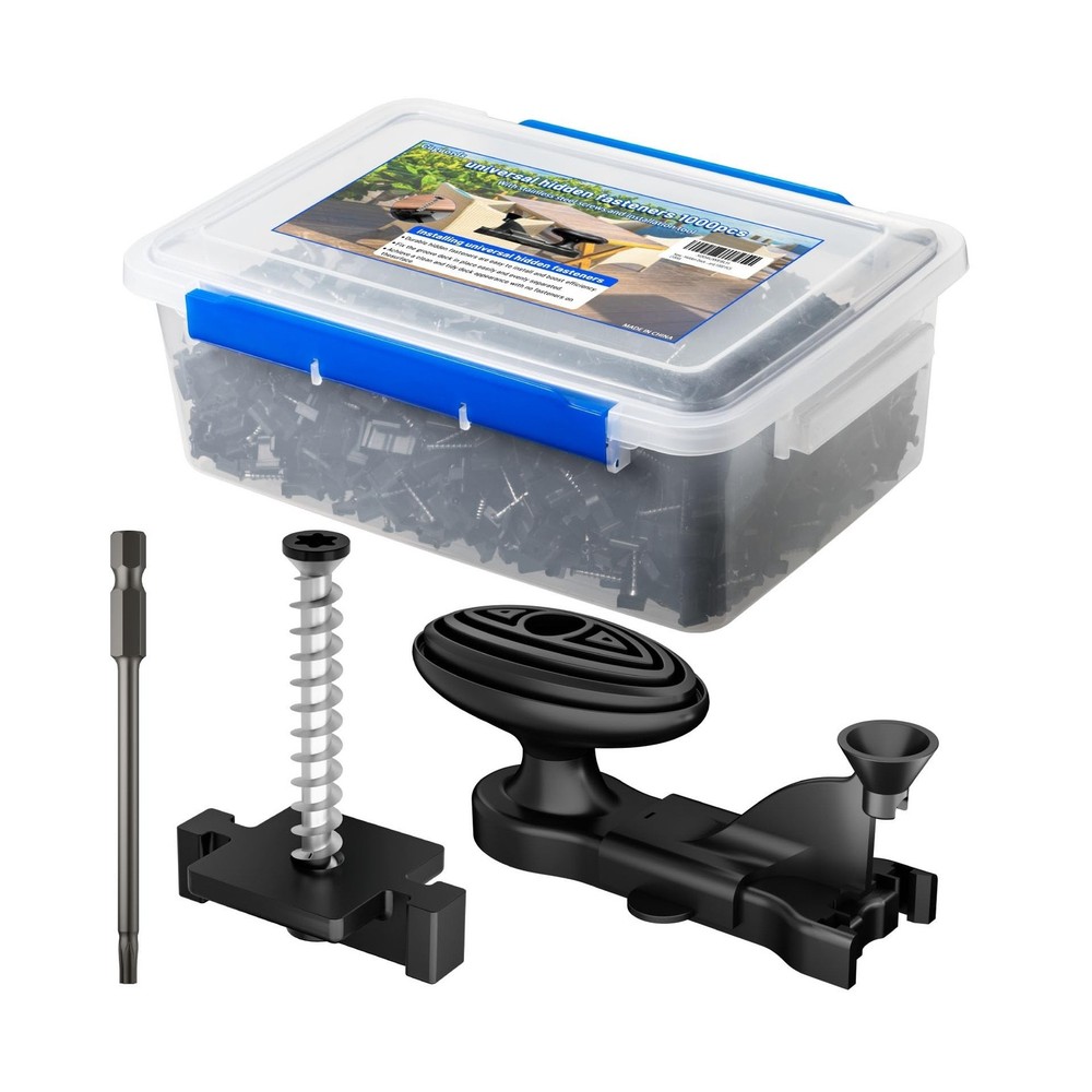 1000 PCS Hidden Deck Fasteners for Composite Decking,Nylon Deck Clips with 31...