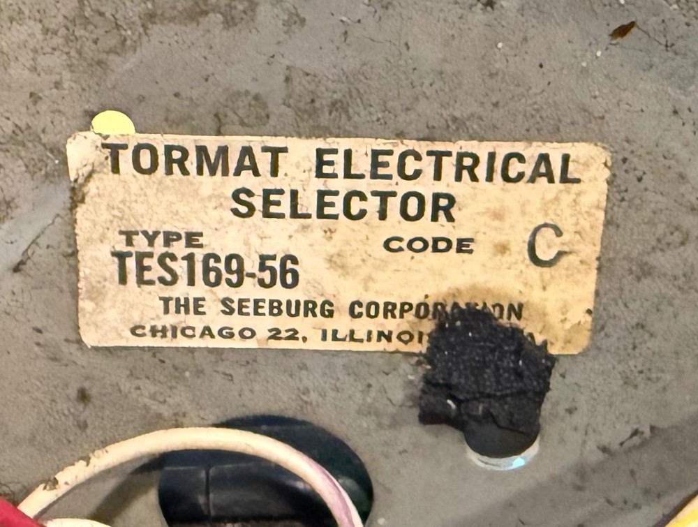 Seeburg LPC480 Full Panel Switch Assembly Tormat Electrical Selector TES169-56 C