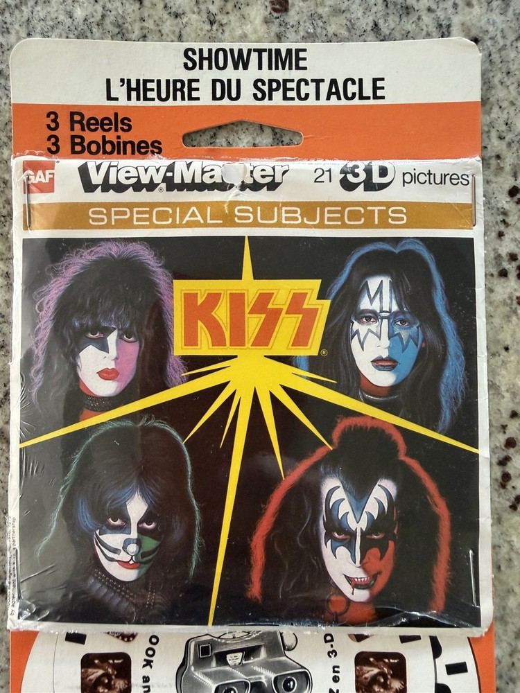 KISS 1979 GAF SHOWTIME VIEWMASTER SEALED SET FRENCH CANADIAN AUCOIN VINTAGE RARE