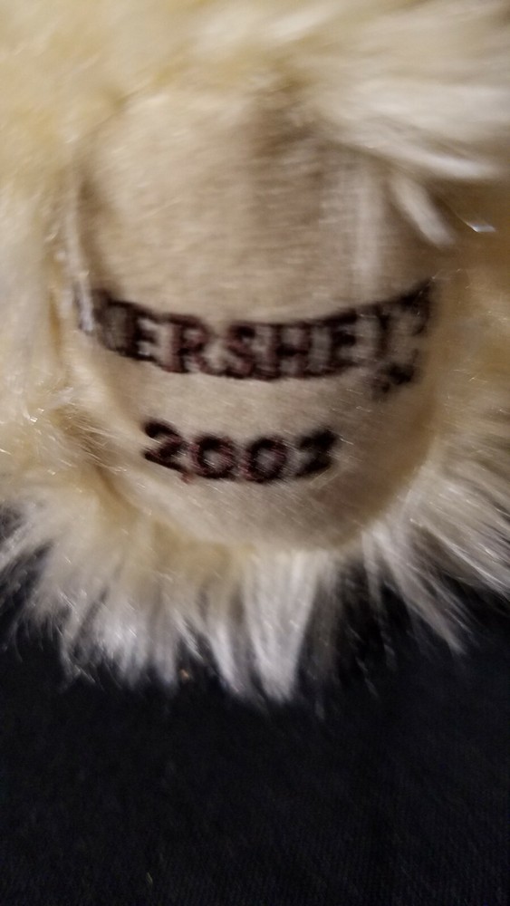 Hershey's Teddy Bear Plush Stuffed red Ribbon Bow. Hershey 2002