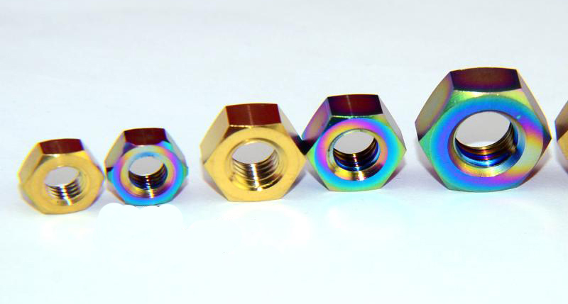2pcs  TC4 Titanium Screw Nuts M3 / M4 / M5 / M6 / M8