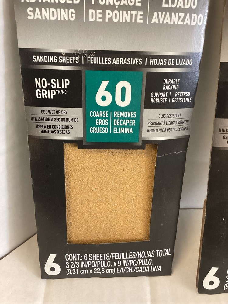 3M Sandblaster 60 Course No-slip Grip Sanding Sheets