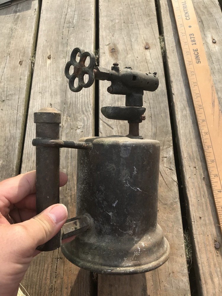 Blowtorch Brass / Copper, Steampunk , Non Functional Distressed