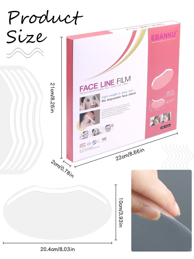 200 PCS Microblading Permanent Makeup Shower Face Shields Visors, Disposable ...