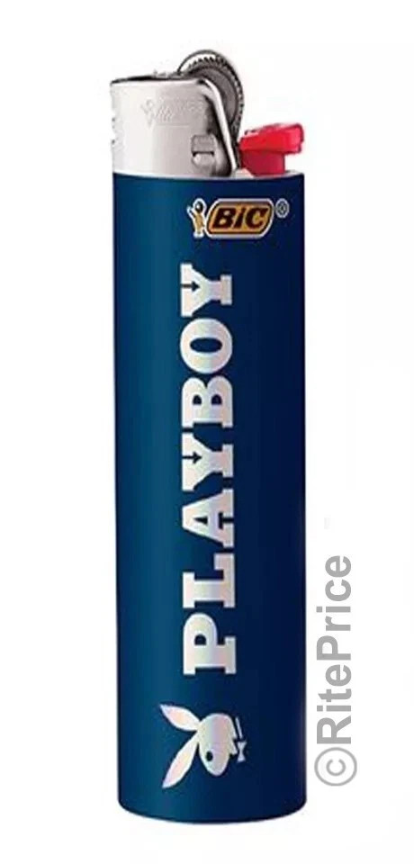BIC Maxi Lighter - Holographic Playboy Design Regular Size (10 pack)