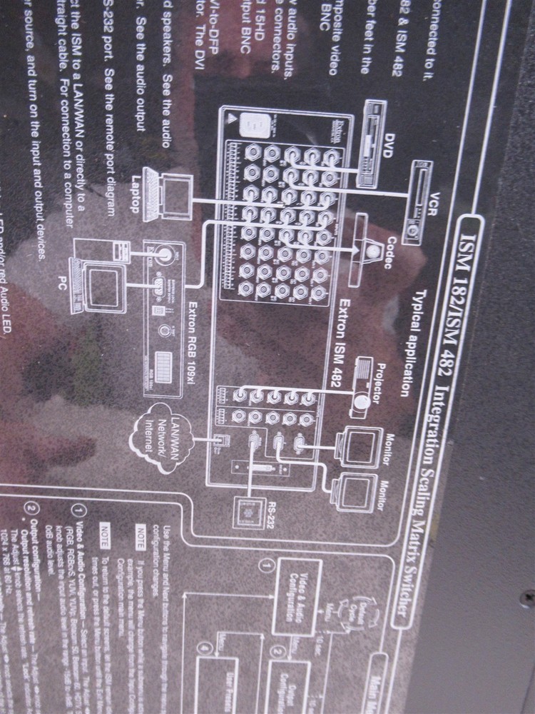 Extron ISM 482 Integration Scaling Matrix Switcher Eight Configurable Inputs
