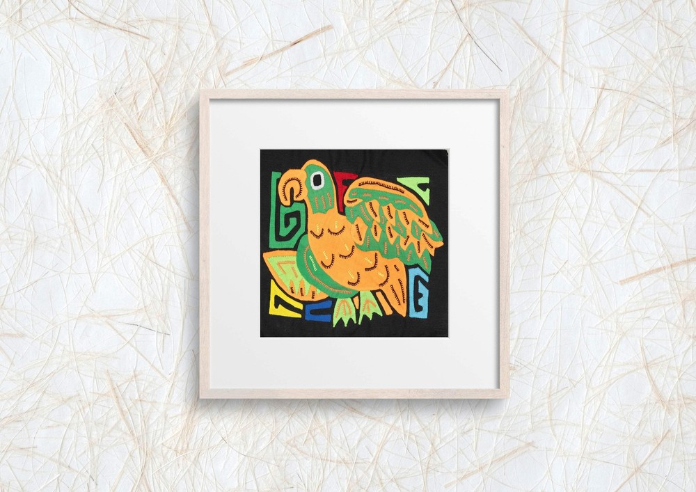Multicolor Orange And Green Bird Molita